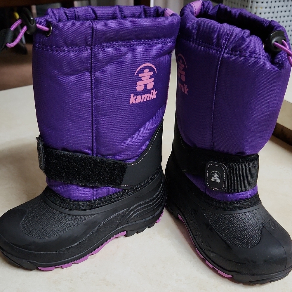 Kamik Kids' Purple and Black Snow Boots